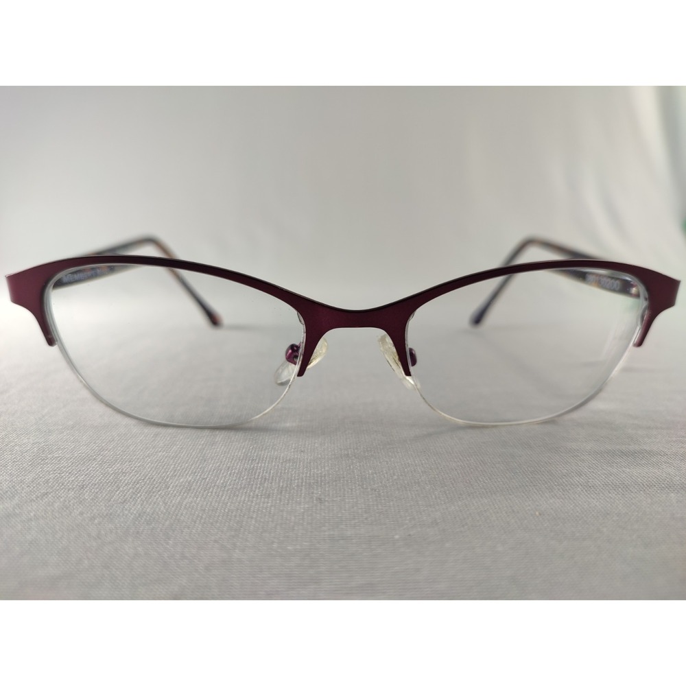 Member's Mark MM5022 Purple & Tortoise Semi-Rimless Eyeglass Frames 53-19-140 - Picture 2 of 10
